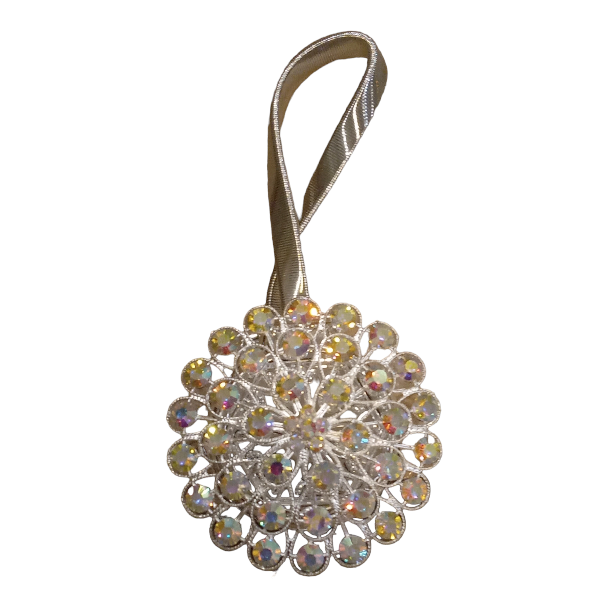 Магнит для штор Страз Пава 7 см Серебристый (13742174) Магнит для штор Страз Пава 7 см Серебристый (13742174)