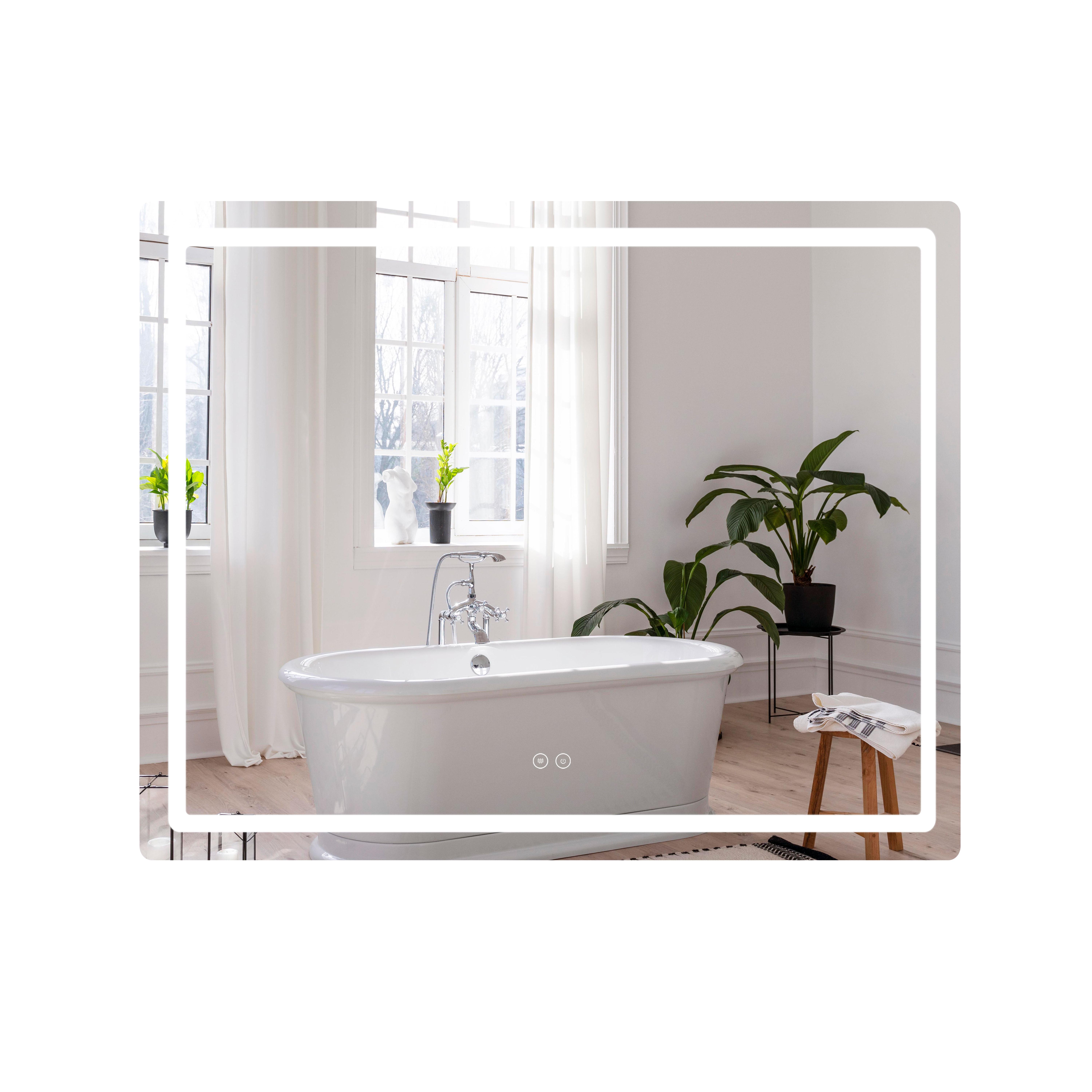 Дзеркало QTap Mideya DC-F910 1000х800 мм з LED-підсвічуванням Touch/з антизапотіванням/димером (QT2078F910W)