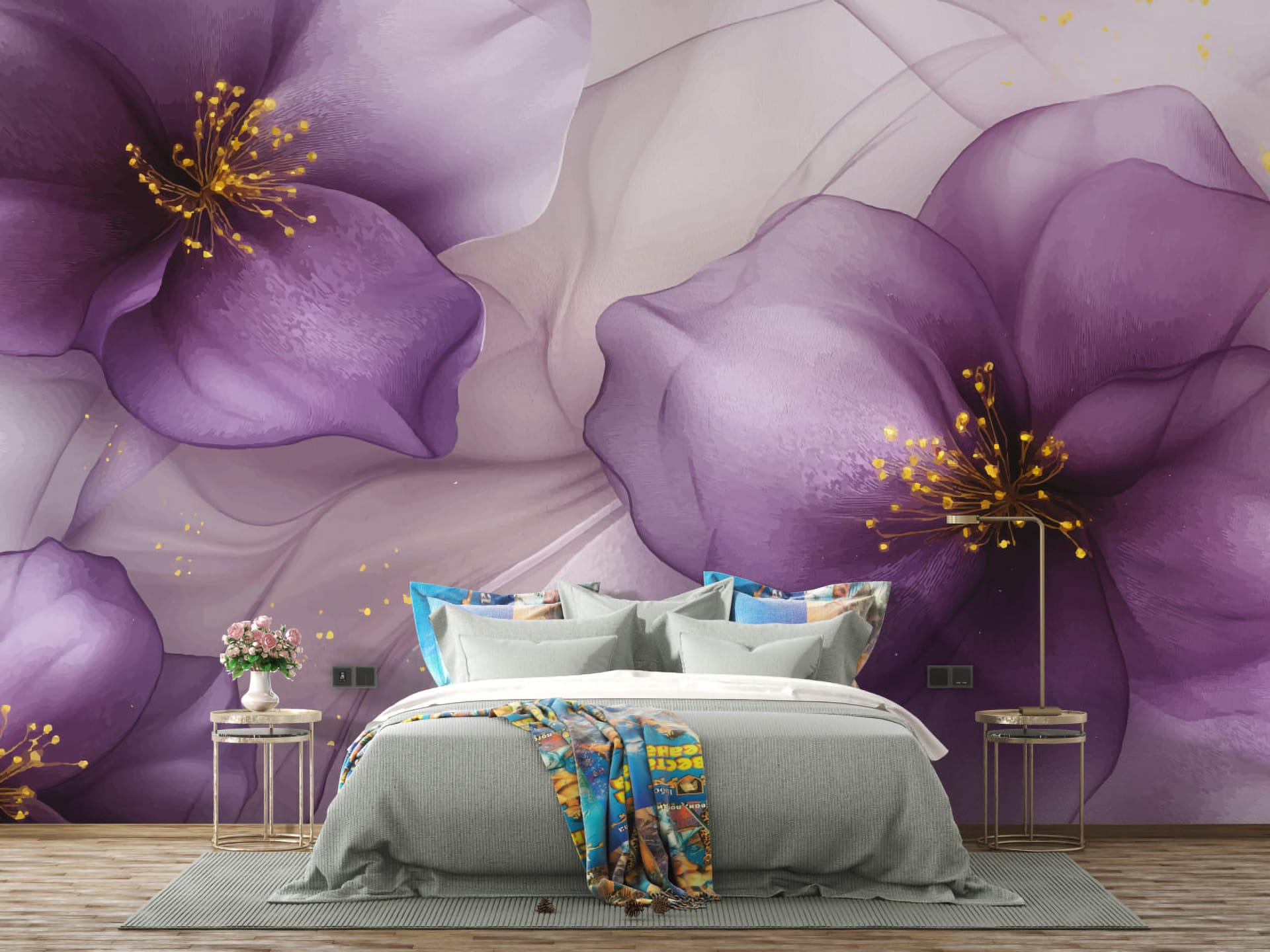 Фотообои флизелиновые Styleo Print-walls Лавандовые цветы 0125 400х250 см (Pw-0125/4)