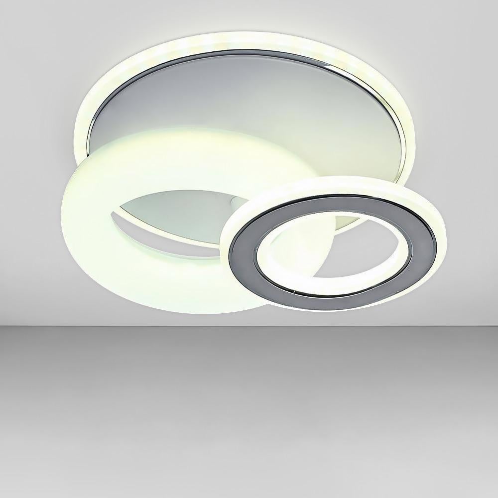 Люстра светодиодная Lighthouse SY-19941/1 WT/BK D250хH80 50W без пульта Белый