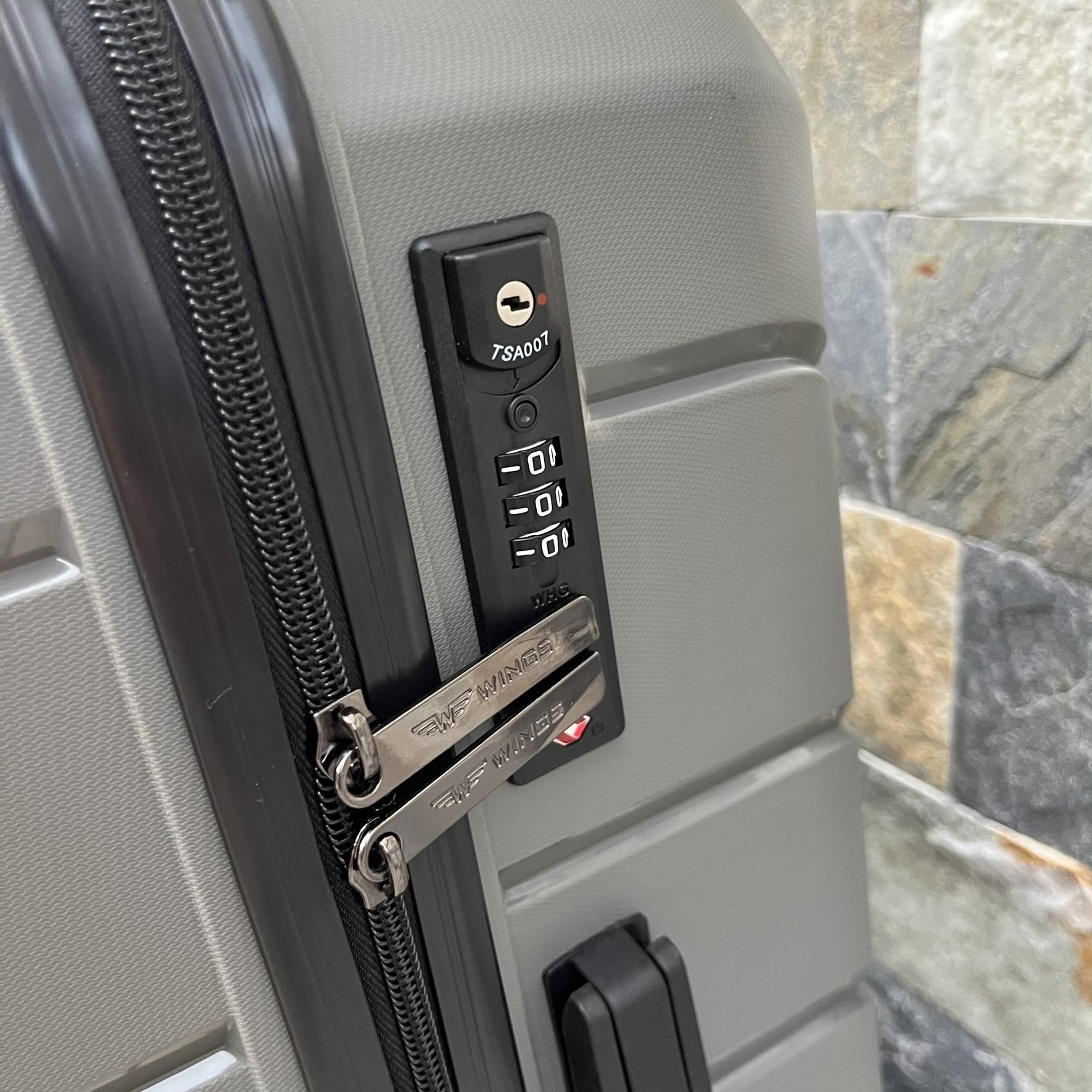 Чемодан дорожный из полипропилена Wings PP05 M Серый (22630146) - фото 7 Чемодан дорожный из полипропилена Wings PP05 M Серый (22630146) - фото 7