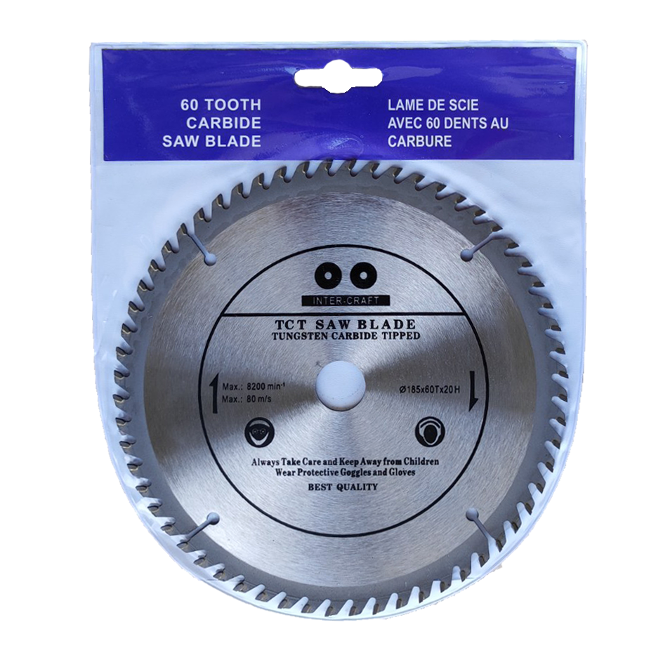 Диск пиляльний INTER - CRAFT 60T з напайками 185x20 мм (54325)
