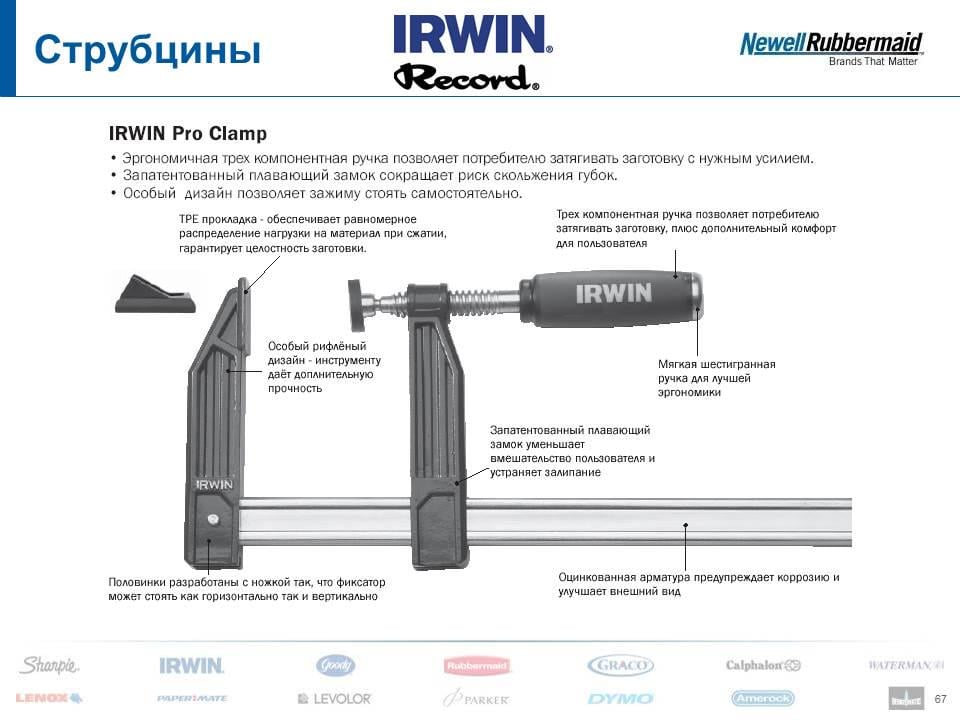 Струбцина винтовая Irwin Pro-clamp Small 800 мм /32" (10503568) - фото 4