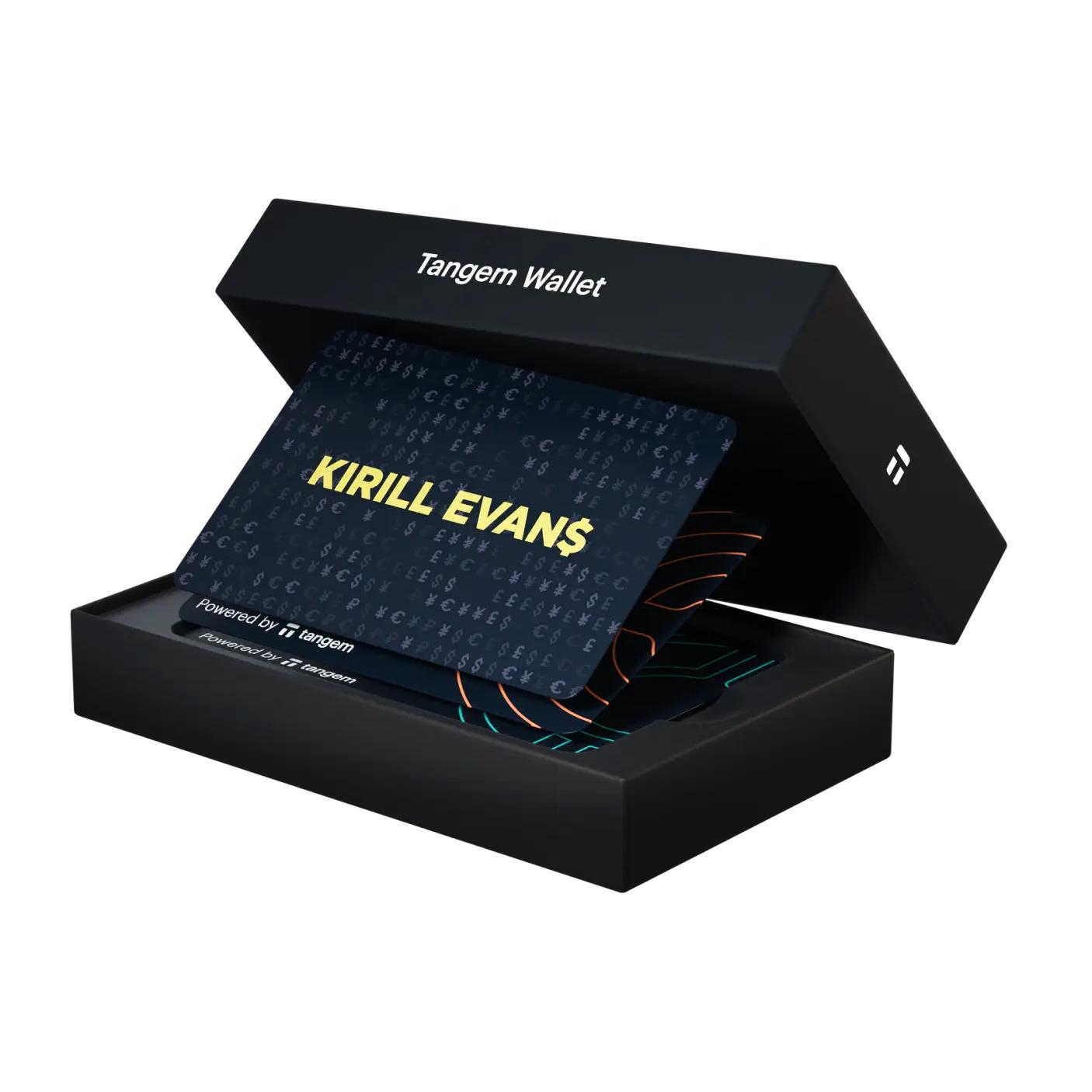 Кошелек для криптовалют Tangem Wallet 2.0 Kirill Evans All-in-one Bundle 3 карты (TG128X3-KEAIO) - фото 4 Кошелек для криптовалют Tangem Wallet 2.0 Kirill Evans All-in-one Bundle 3 карты (TG128X3-KEAIO) - фото 4