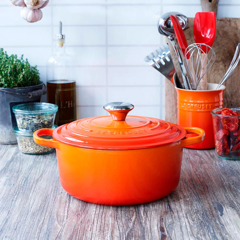 Каструля Le Creuset Signature 4,2 л з кришкою Помаранчевий (21177240902430) - фото 7