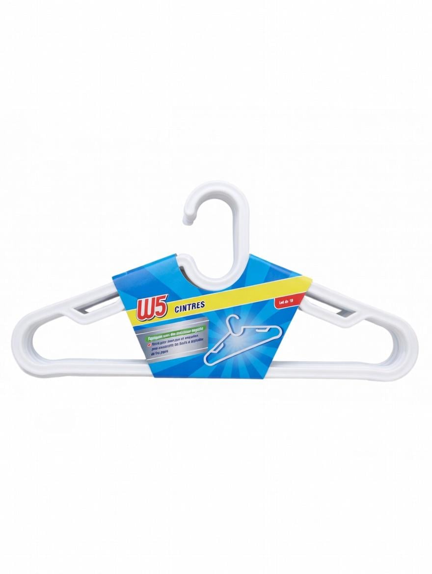 Набір плічок для одягу W5 CINTRES 10 шт. з перекладинкою для брюк