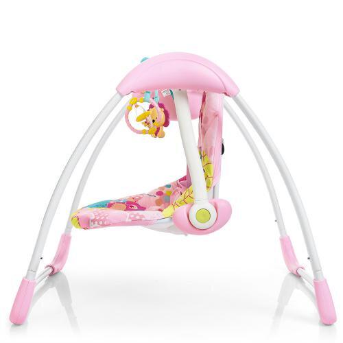 Шезлонг-качалка Mastela Deluxe Portable Swing Розовый (6519) - фото 3