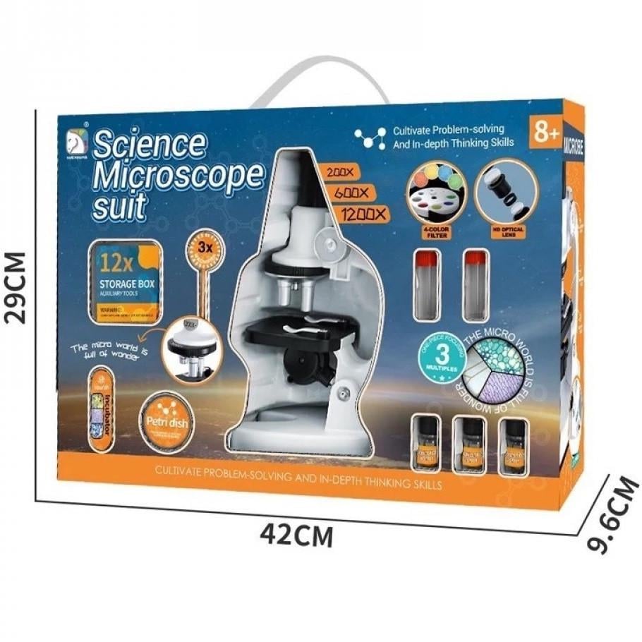 Микроскоп для детей YG Toys с 1200x увеличением белый (2133528096) - фото 9 Микроскоп для детей YG Toys с 1200x увеличением белый (2133528096) - фото 9