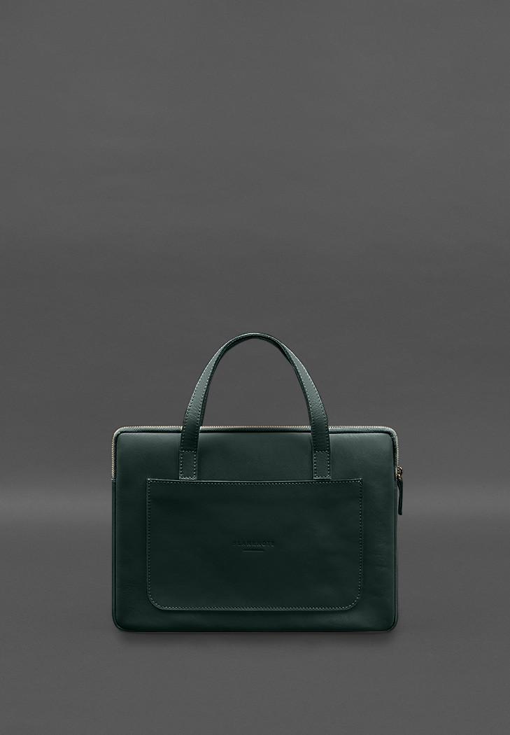 Чехол кожаный с ручками для ноутбука 13" Зеленый (A-028252) - фото 8 Чехол кожаный с ручками для ноутбука 13" Зеленый (A-028252) - фото 8