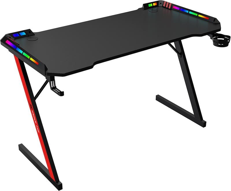 Компьютерный стол игровой Xtrike ME DK-05 Gaming Desk с RGB подсветкой 110x60x74 см Black (7962)