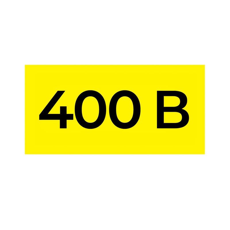 Этикетка самоклеящаяся E.NEXT e.sticker.voltage.400.1 знак 400В 40x20 мм на листе 102 шт. Желтый (s053318)