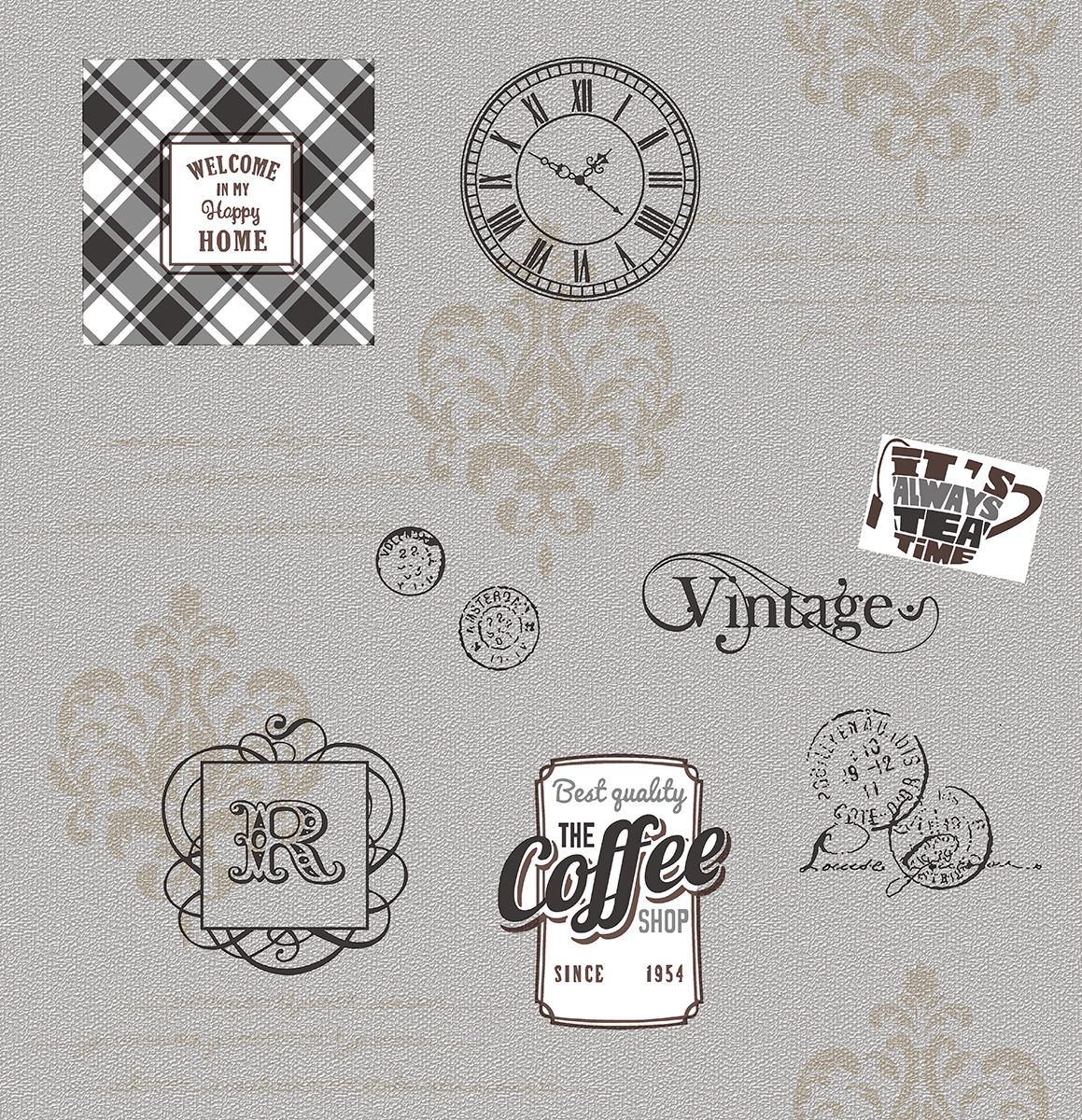 Обои моющиеся Континент 2206 Фарца 0,53x10,05 м Серый (2000000570143)