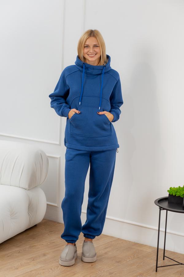 Спортивный костюм женский AKSAN зимний тринитка двойка XS/S Синий (23.2085_dark-blue_40(XS)-42(S))