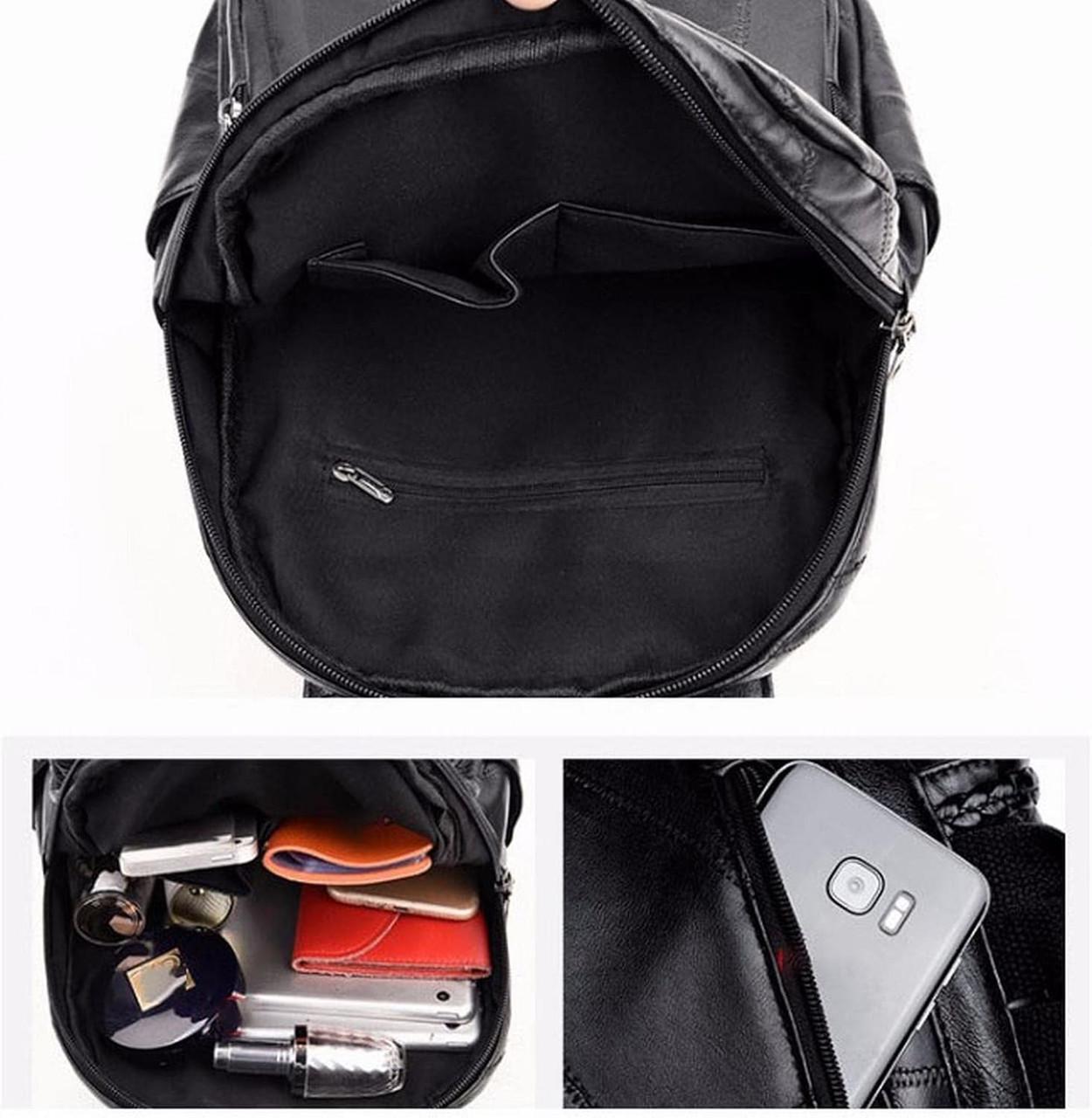 Женский рюкзак 36х26х12 см 12 л Черный (id_103349) - фото 10 Женский рюкзак 36х26х12 см 12 л Черный (id_103349) - фото 10