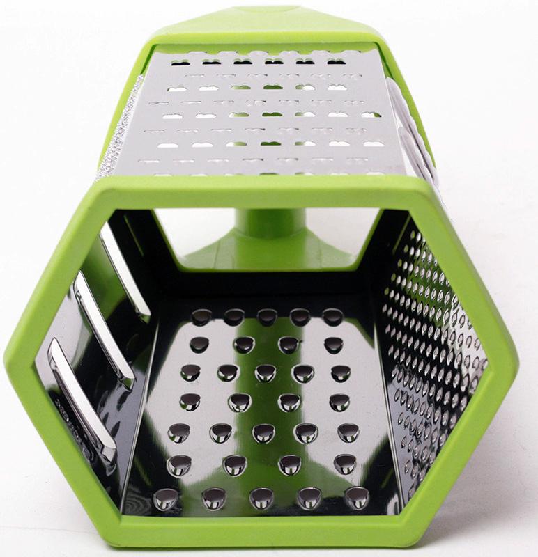 Терка-шинковка Kamille Tampere 6-гранная с пластиковой ручкой - фото 4
