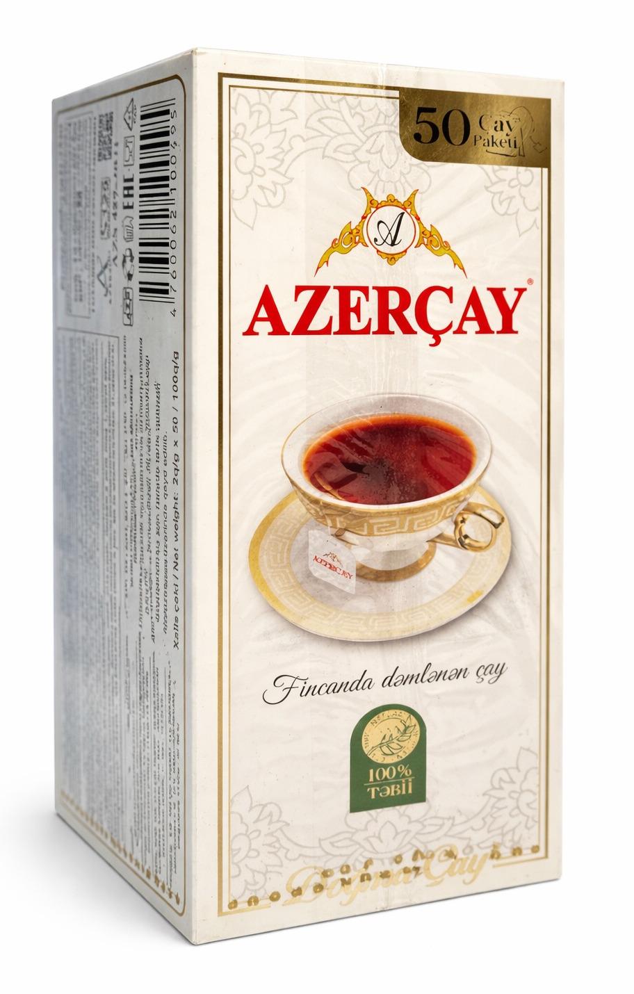 Чай Azercay чорний з ароматом бергамоту в пакетиках 50 шт. (60491)