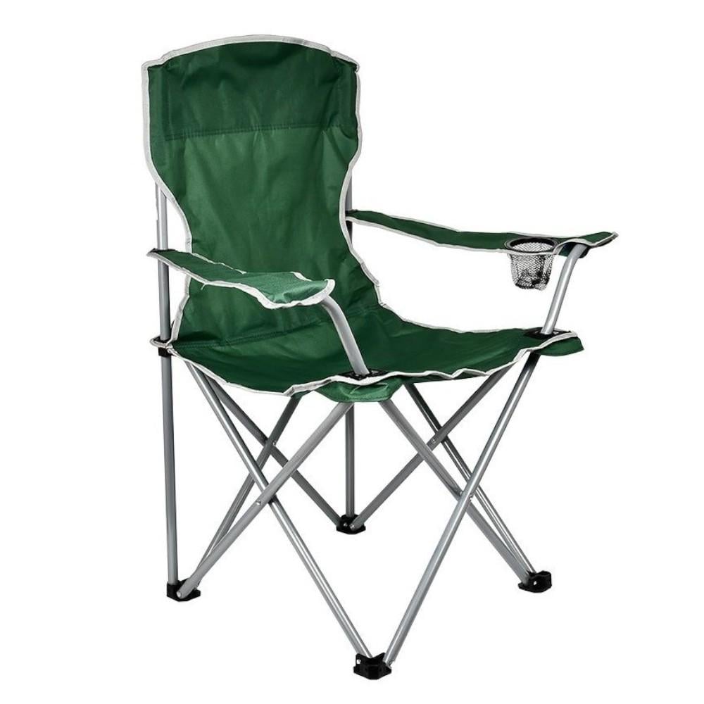 Крісло розкладне Stenson Павук з тримачем для напоїв 55х55х95 см Зелений (MH-3298L)