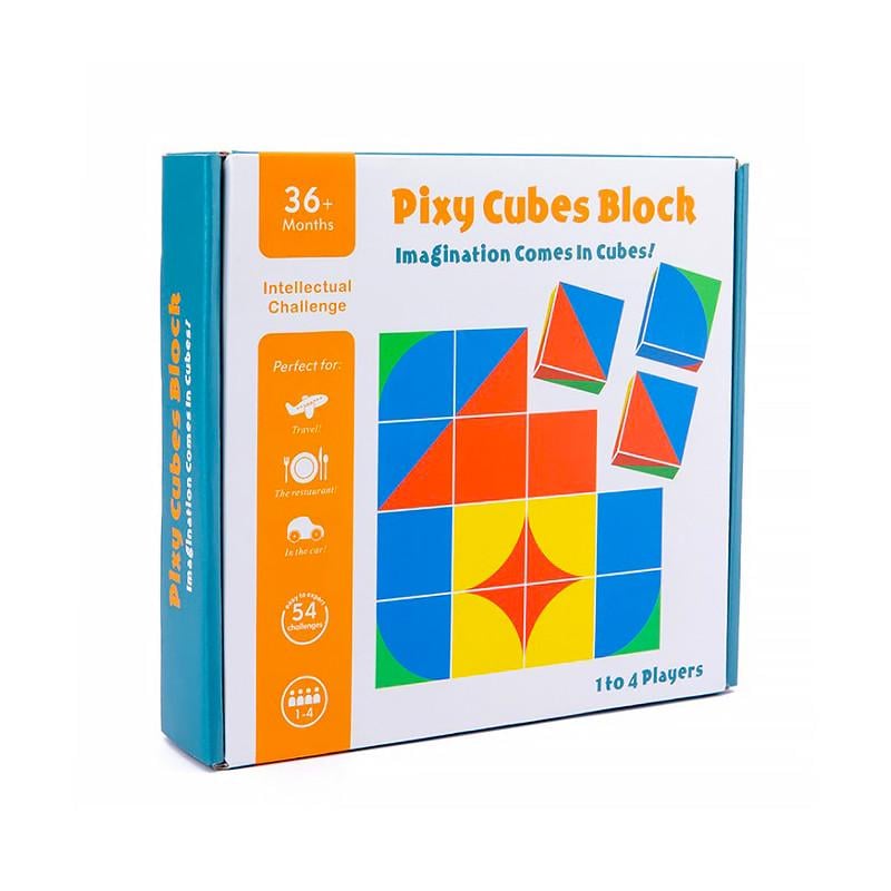 Деревянная развивающая игра Lesko MQY-00354 Pixy Cubes Block