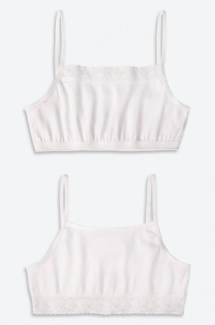 Набір топів для дівчинки-підлітка BAYKAR р. 7 164-170 см 13-14 років 2 шт. Білий (4467-01-4484)