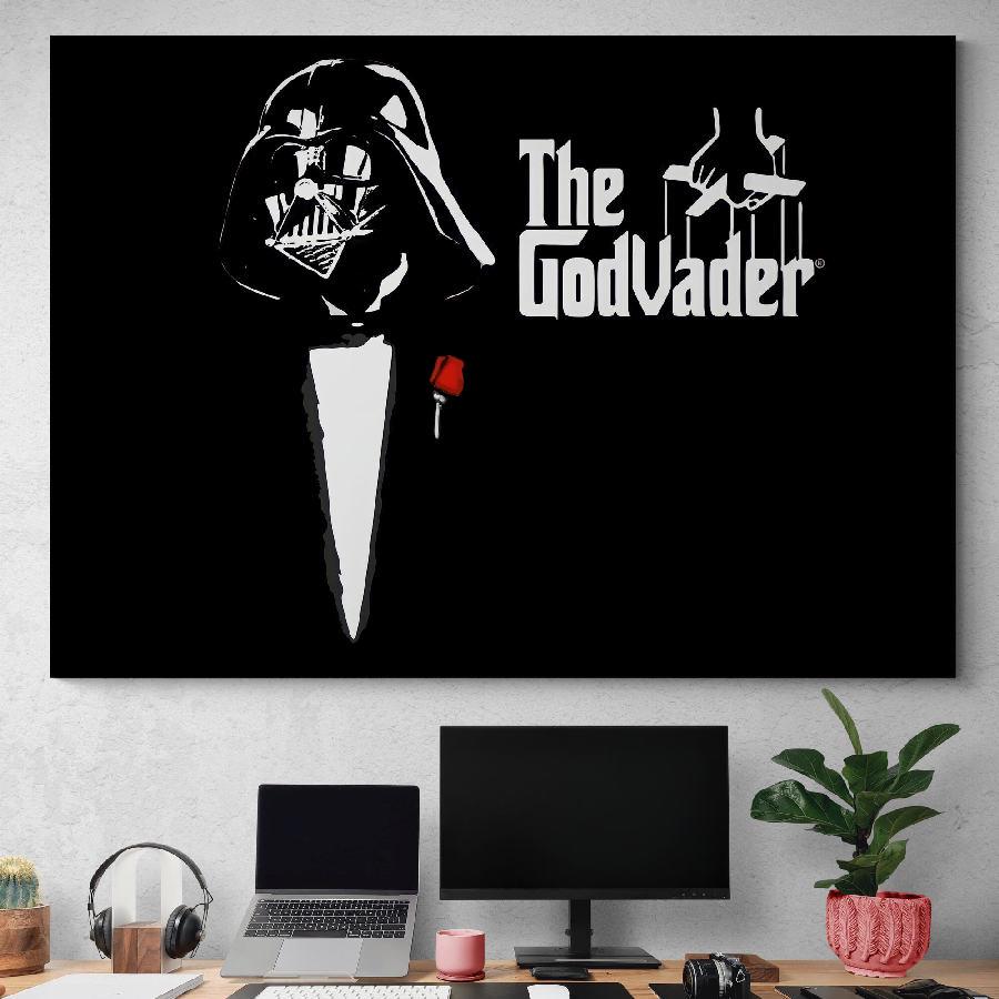 Картина на холсте Дарт Вэйдер Godvader HolstPrint 60х90 см
