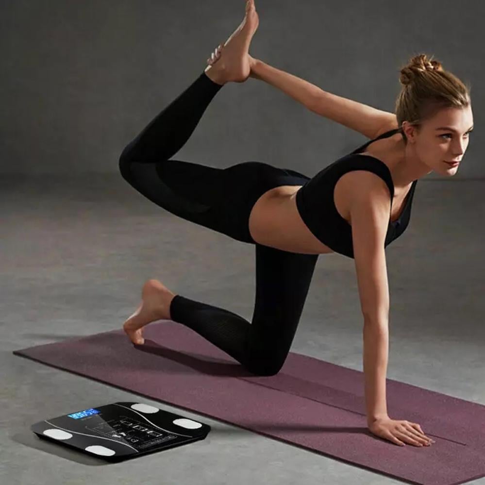 Розумні підлогові ваги Bluetooth Чорний (120.707) - фото 2 Розумні підлогові ваги Bluetooth Чорний (120.707) - фото 2