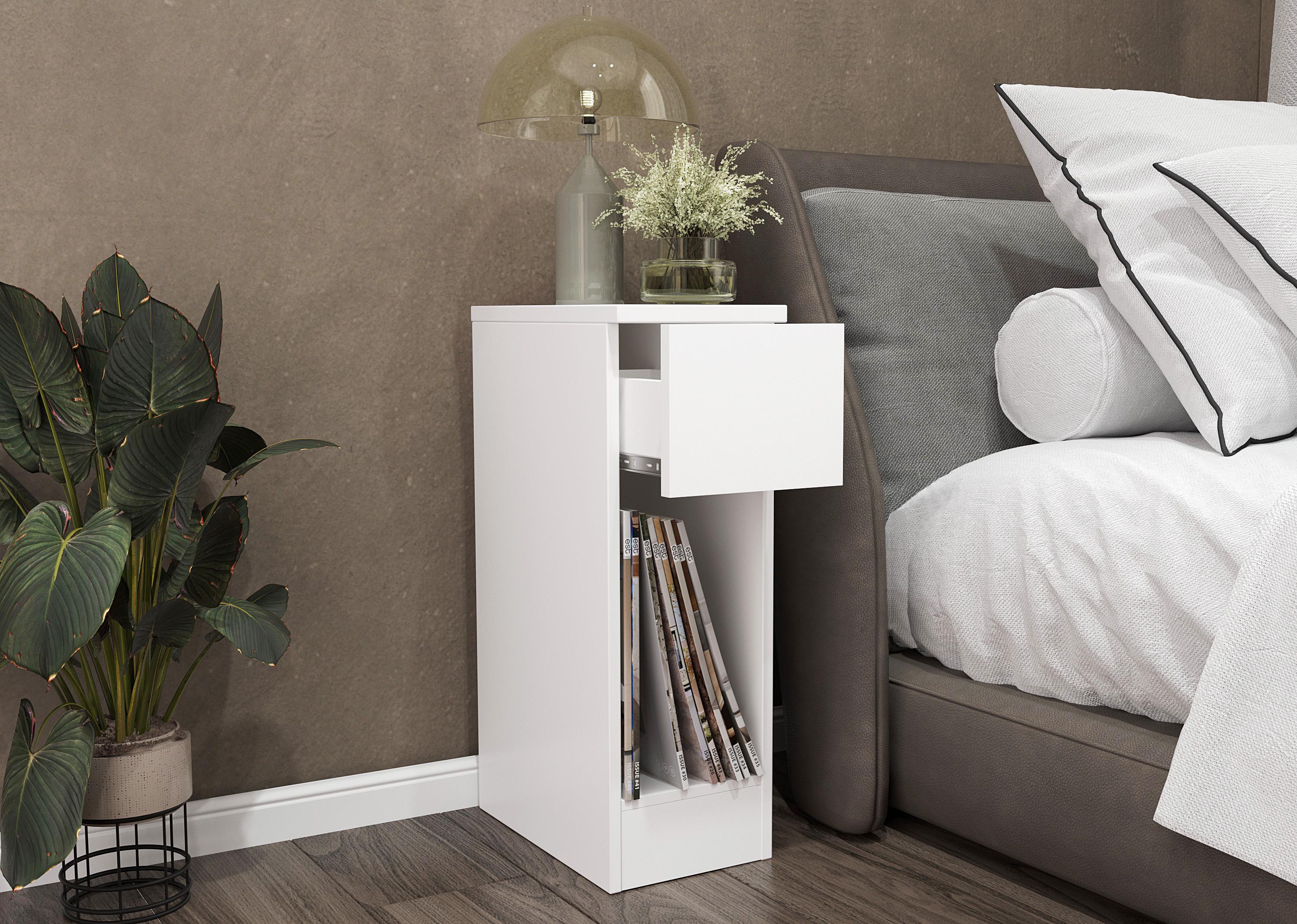 Тумба прикроватная T-113 200х596х350 мм Венге темный - фото 2 Тумба прикроватная T-113 200х596х350 мм Венге темный - фото 2