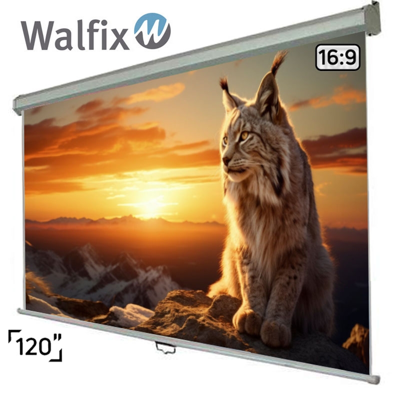 Екран проекційний Walfix SNM-10 стельовий настінний 120" 265х148 см 16:9 (tf544) - фото 4 Екран проекційний Walfix SNM-10 стельовий настінний 120" 265х148 см 16:9 (tf544) - фото 4
