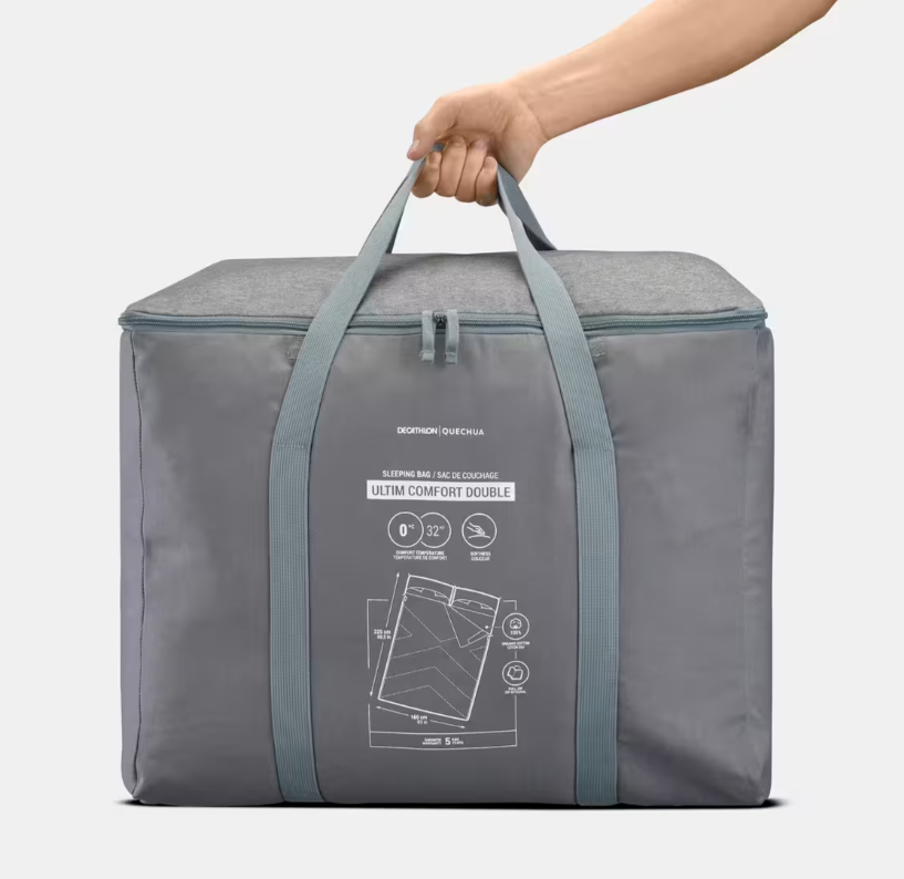 Мішок спальний Quechua для кемпінгу 230x160 см Синій - фото 3 Мішок спальний Quechua для кемпінгу 230x160 см Синій - фото 3