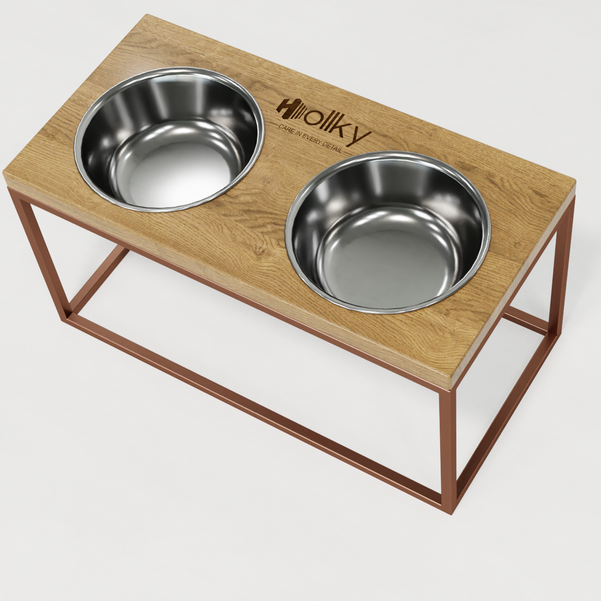 Миски на подставке для средних и больших собак Hollky Base L 2х0,95 л (BL-422120-GLNT) - фото 8 Миски на подставке для средних и больших собак Hollky Base L 2х0,95 л (BL-422120-GLNT) - фото 8