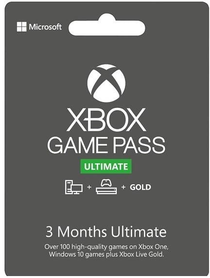 Підписка Xbox Game Pass Ultimate на 3 місяці Xbox One/Series і Windows 10 для всіх регіонів і країн