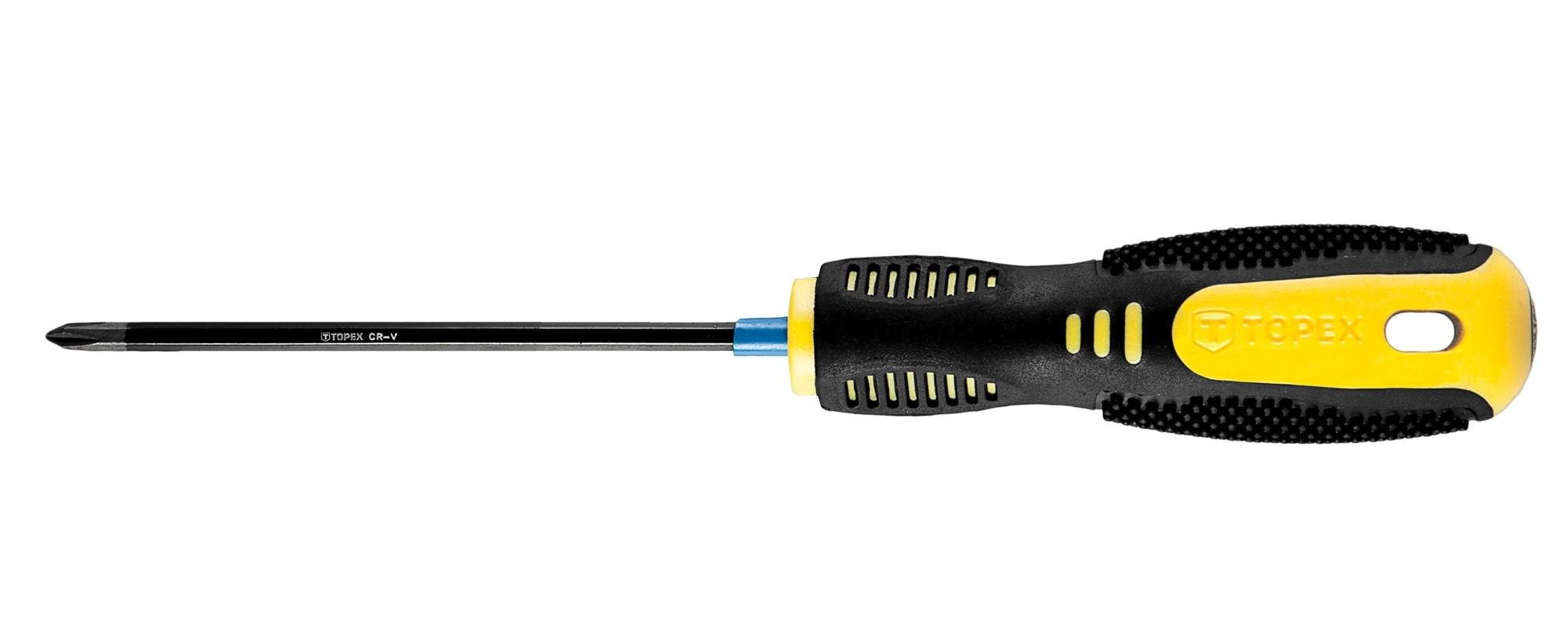 Отвертка крестообразная Topex с магнитным наконечником PH0x75 мм (39D820)
