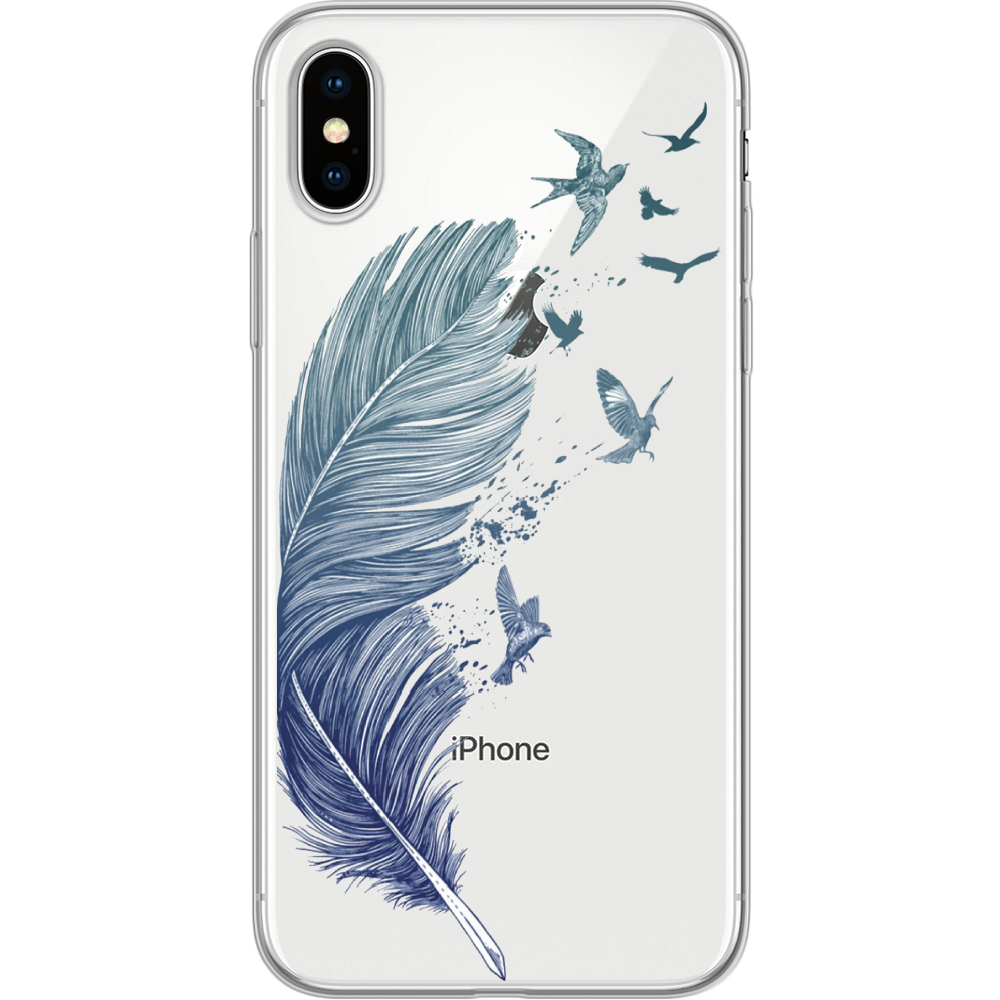 Чехол Boxface iPhone X Feather Прозрачный силикон (32139-cc38-32139)