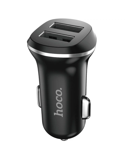 Зарядное устройство для телефона от прикуривателя Hoco Z1 2Usb/2,1A lightning Black (000022074)