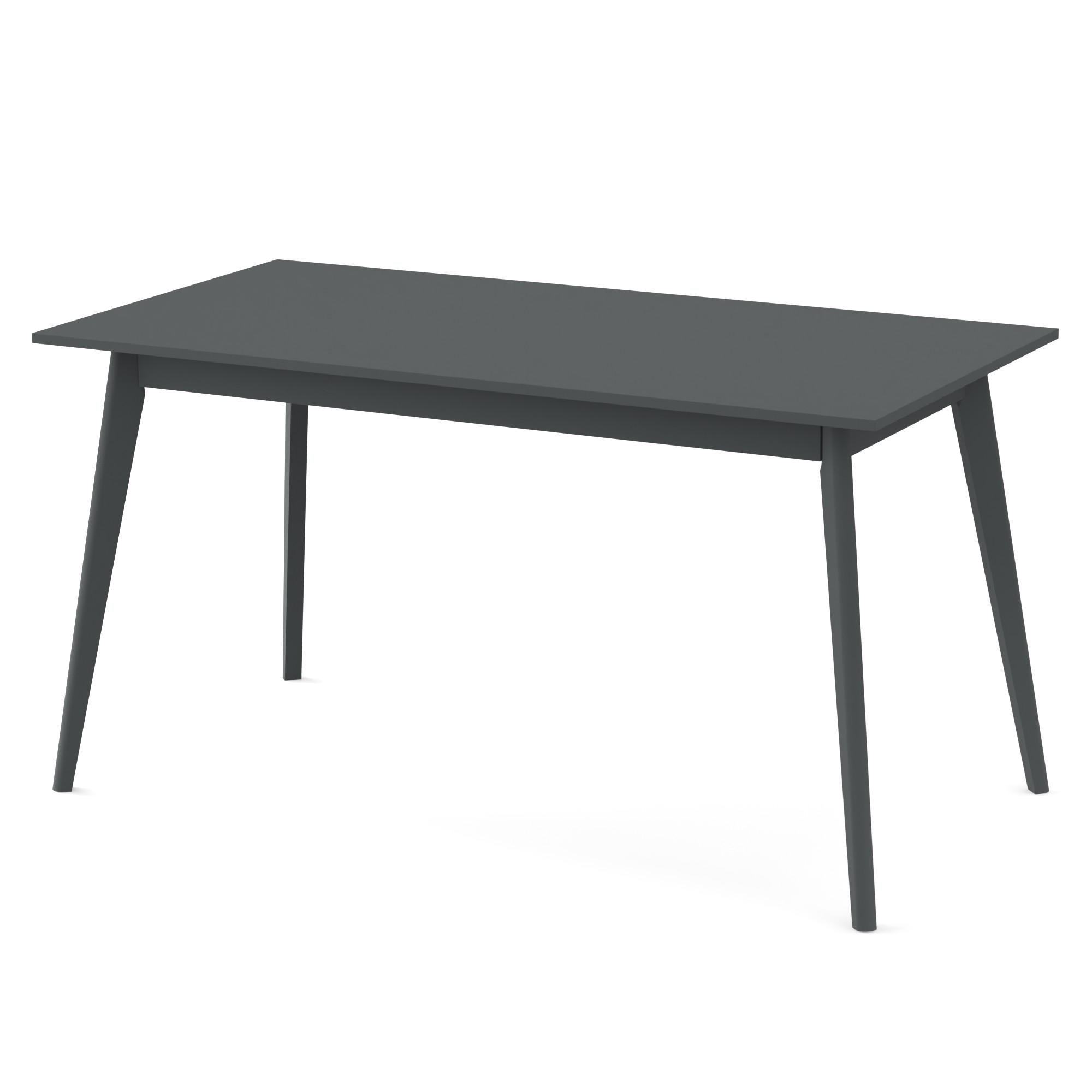 Обеденный стол для кухни Неман БОН МДФ 1380х675 мм Серый (558936)