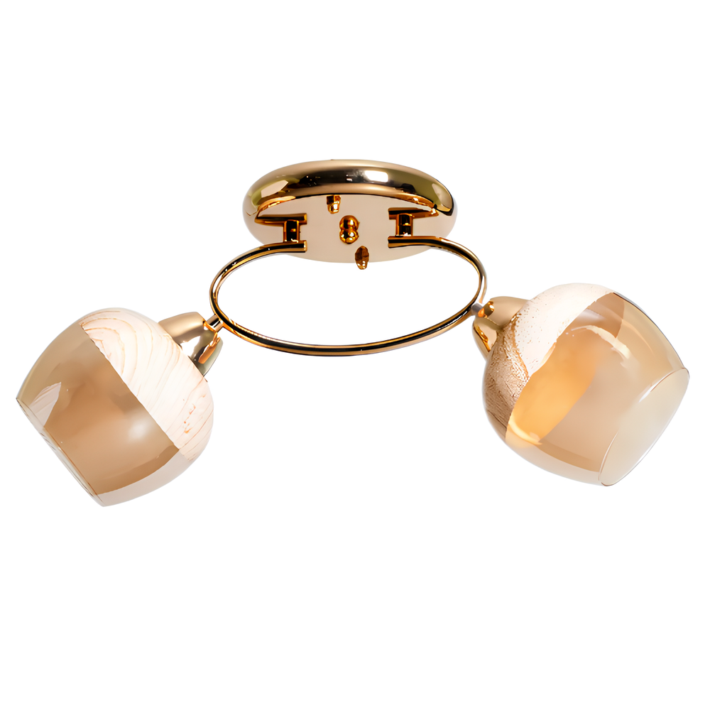 Люстра Svet на два плафона под лампу Е27 Золотой (SC-9082/2 FG)