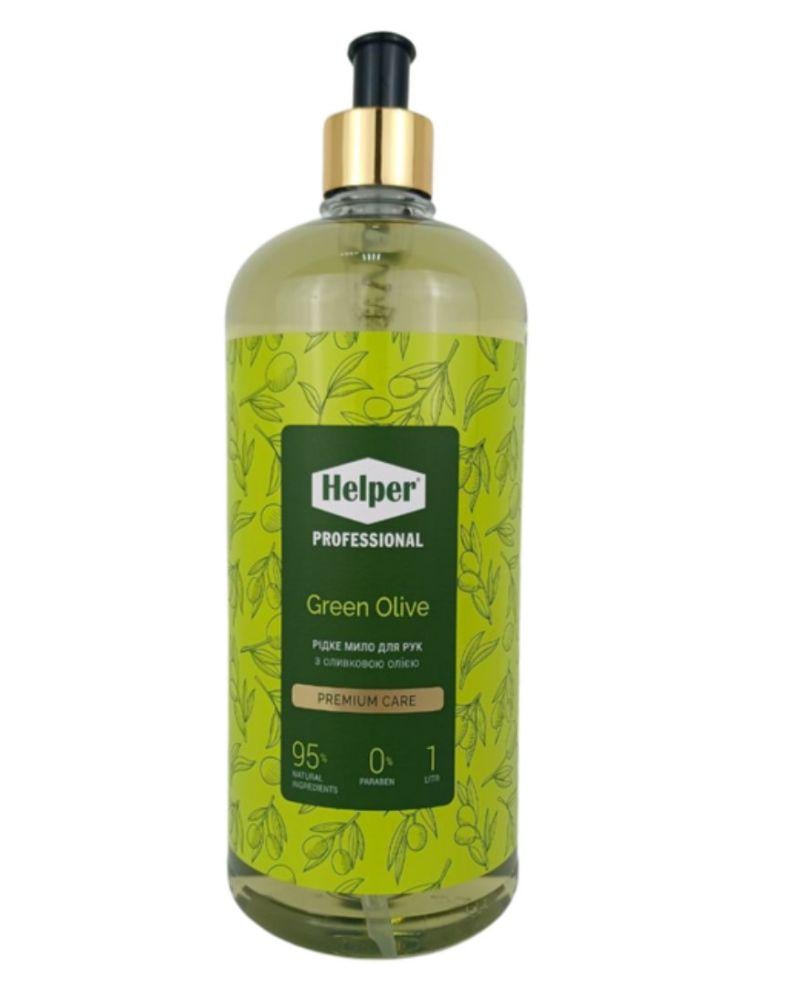 Жидкое мыло Helper Премиум Green Olive 1 л (40086)