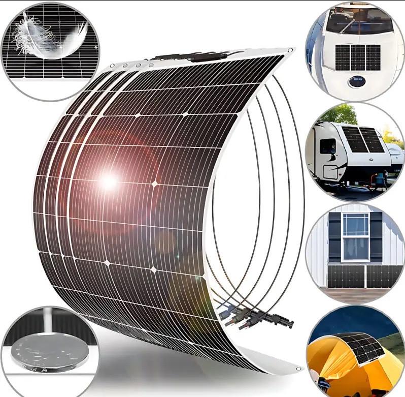 Солнечная панель Flexible 200W монокристаллическая гибкая конструкция (9582) - фото 5