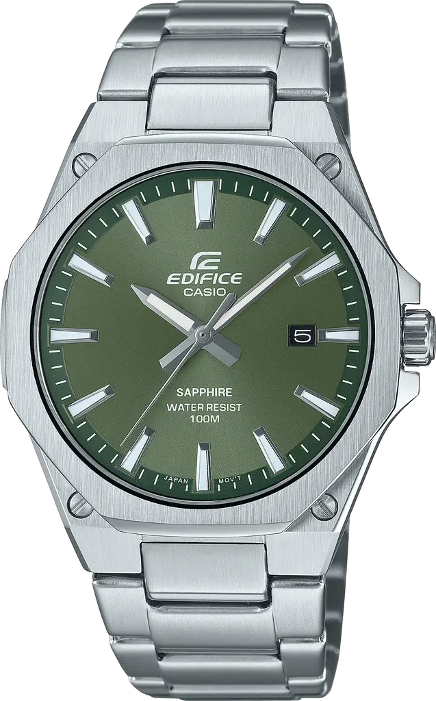 Наручные часы мужские Casio Edifice EFR-S108D-3AVUEF с сапфировым стеклом/стальным корпусом/водозащитой 100 м Зеленый (3100234207)