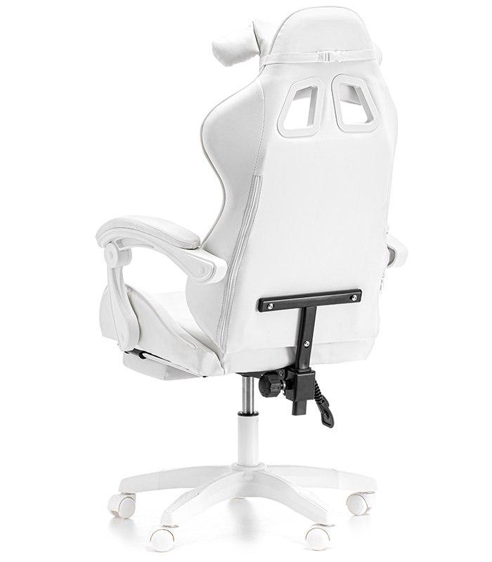 Крісло геймерське дитяче G894 з подушками та підставкою для ніг Білий (24096864) - фото 4