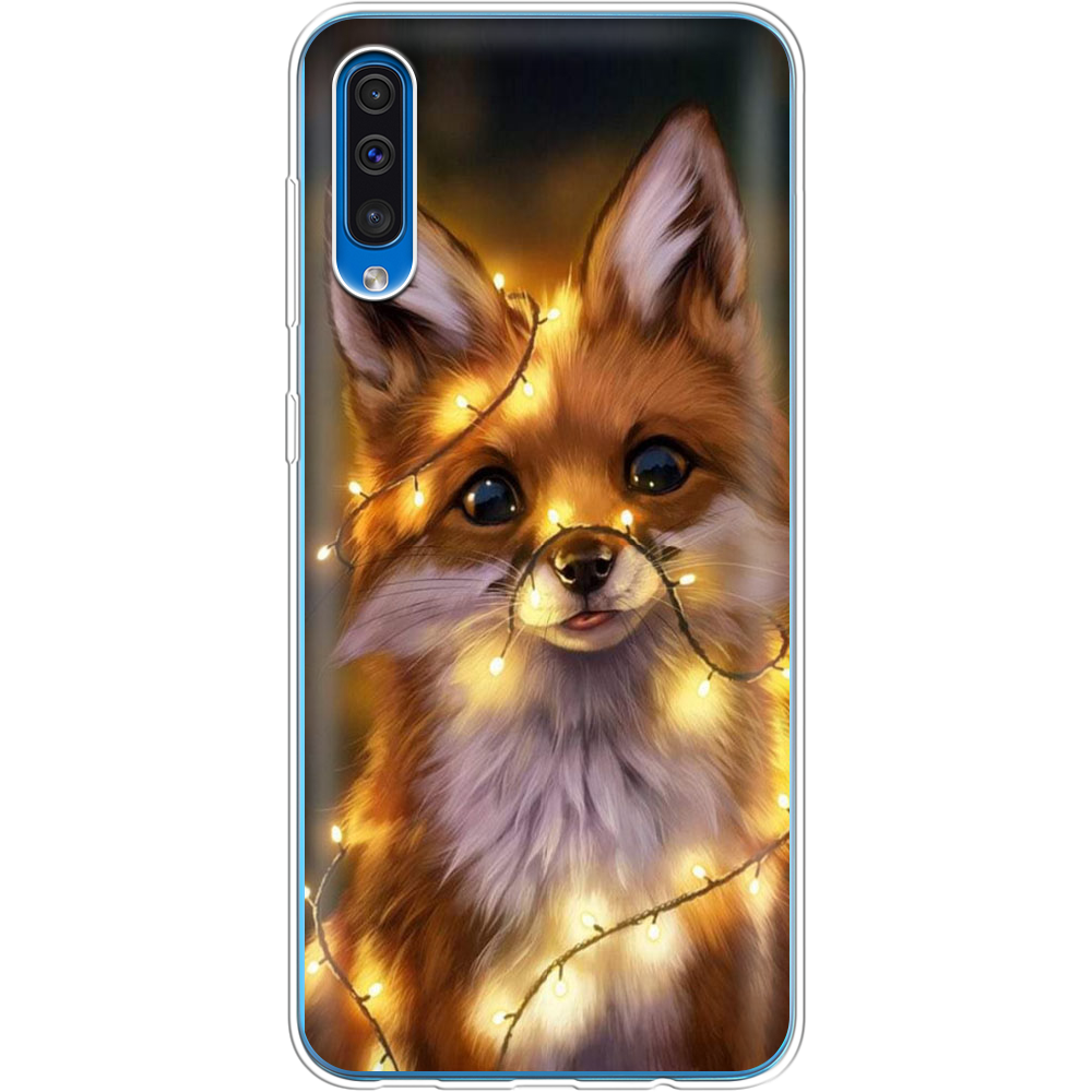Чохол Boxface Samsung A505 Galaxy A50 Різдвяна Лисичка Прозорий силікон (36417-up2399-36417)