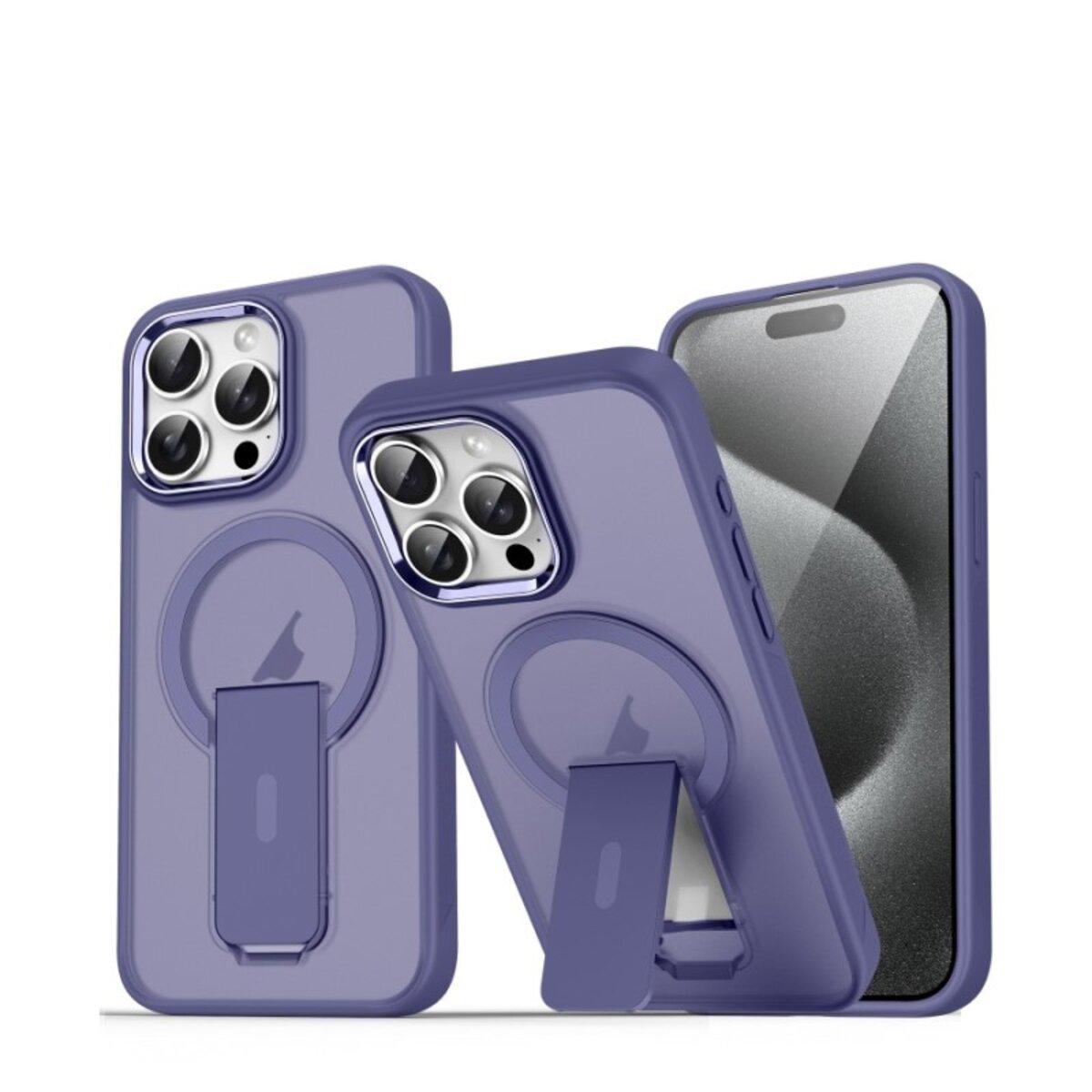 Противоударный чехол с подставкой Cosmic Magnetic Stand for Apple iPhone 15 Pro Purple