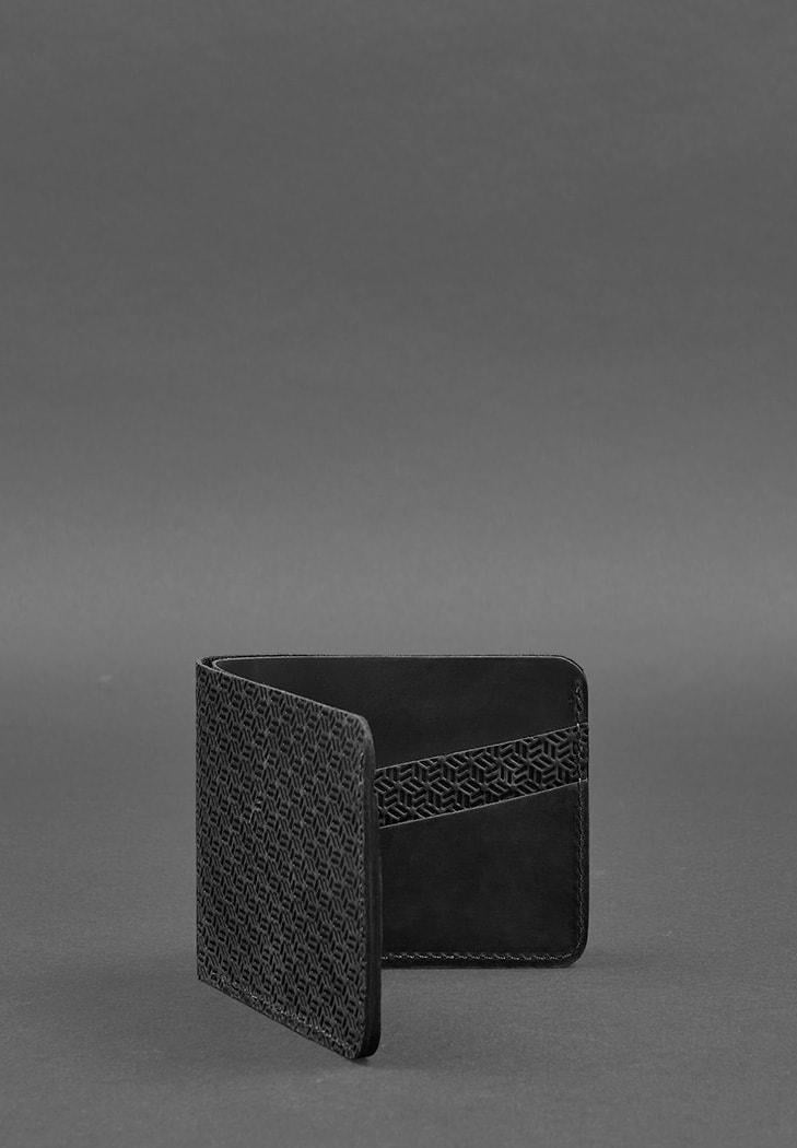 Портмоне мужское кожаное 4.1 4 кармана Карбон Черный (A-026204) - фото 3 Портмоне мужское кожаное 4.1 4 кармана Карбон Черный (A-026204) - фото 3
