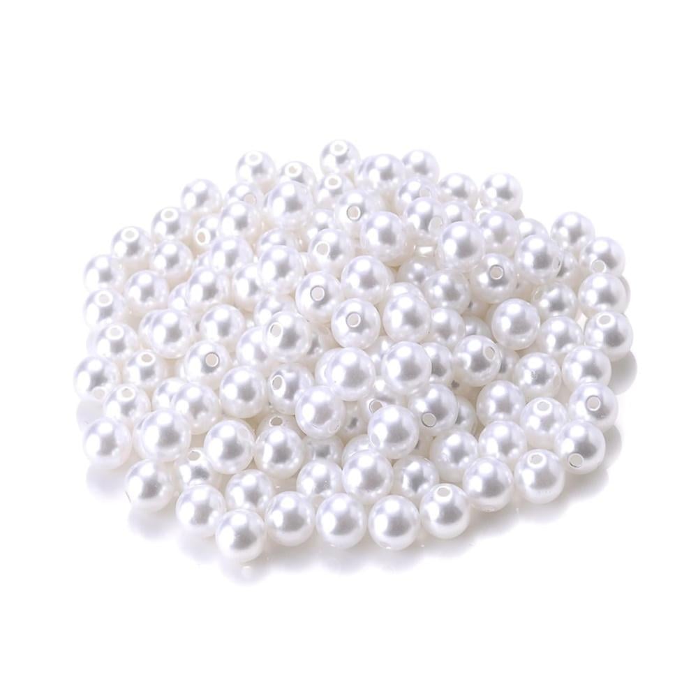 Набор искусственных жемчужных бусин для творчества d 5 мм 200 шт. Белый (3000003805)