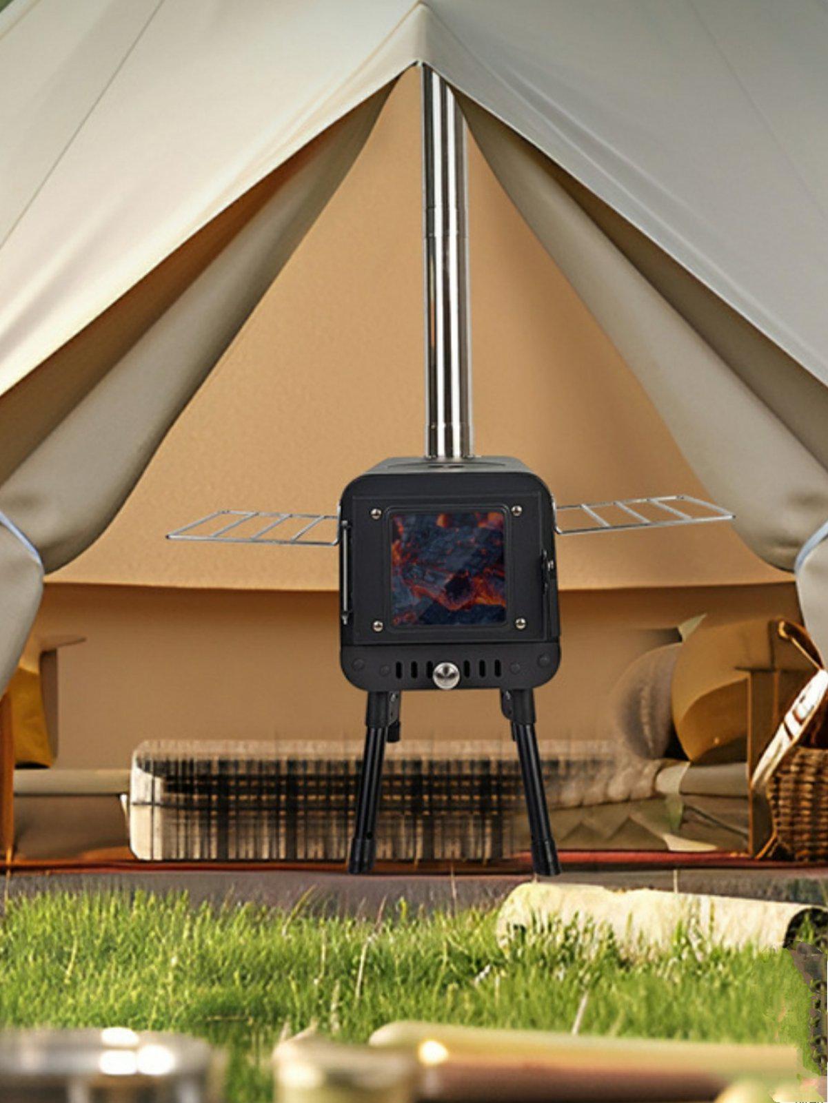 Піч дров'яна Optima для намету вулична з вуглецевої сталі Чорний (Z-2405H) - фото 3 Піч дров'яна Optima для намету вулична з вуглецевої сталі Чорний (Z-2405H) - фото 3