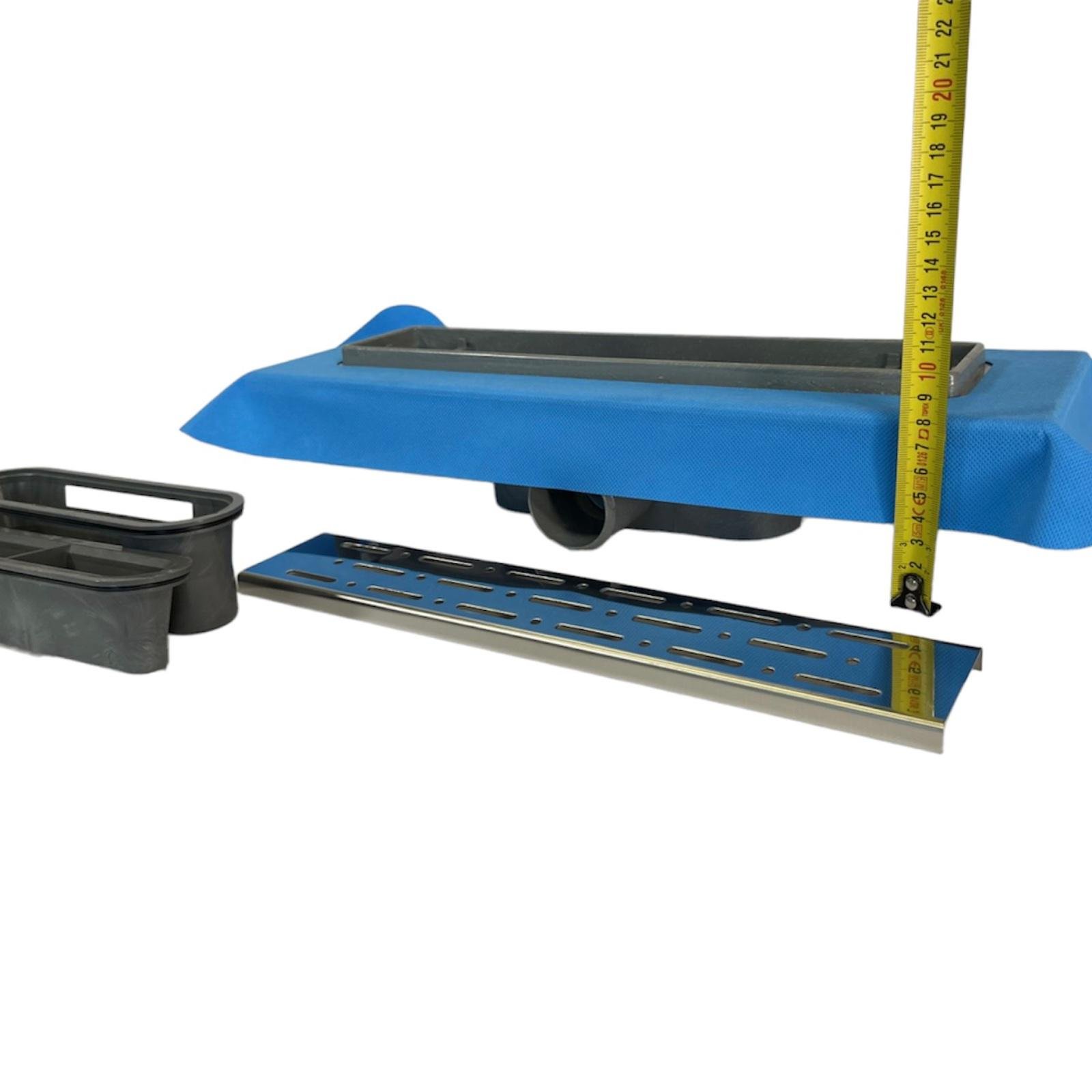 Трап лінійний MAXIFLOW Standart line 33 cм з решіткою Дощ (4022.TY050K.033) - фото 5