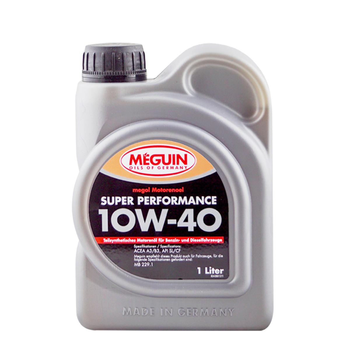 Моторне масло Meguin Super Performance Sae 10 W-40 1 л (12318448)