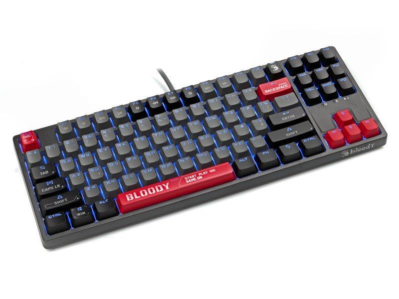 Клавиатура A4Tech S87 Bloody Energy Red BLMS TKL RGB USB-A Black (26451060) - фото 2