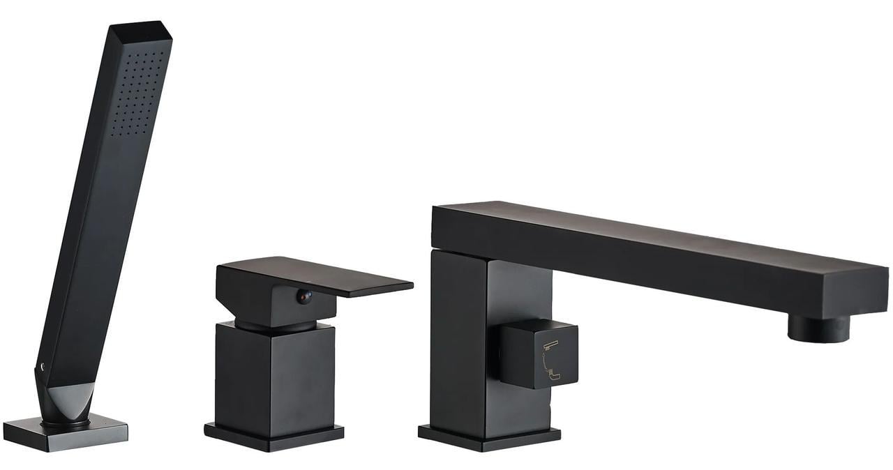 Смеситель на борт ванны REA GLEN BLACK REA-B6630 Черный (84442)