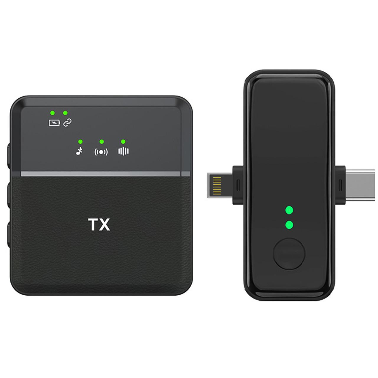 Радіомікрофон петличний Savetek P37 з Lightning та Type-C роз'ємами для iPhone/Android - фото 2