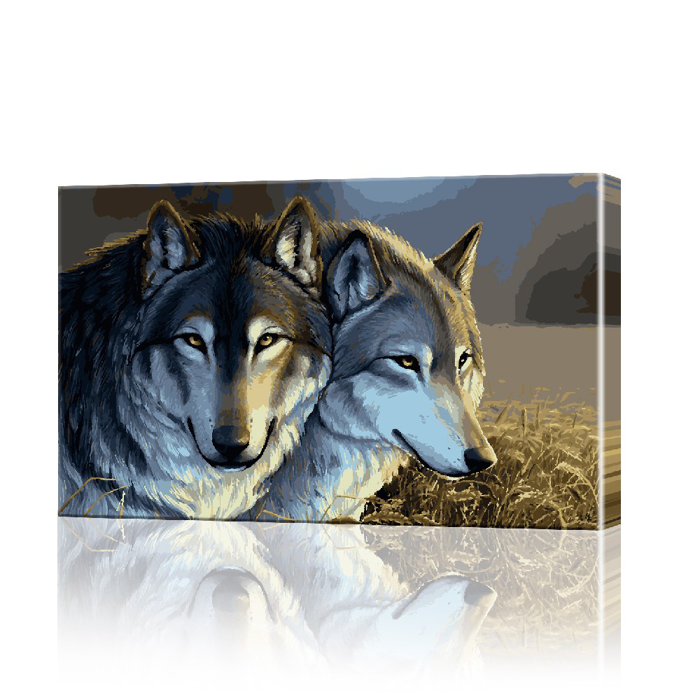 Картина по номерам ArtSale Волки PBN0264 40х70 см